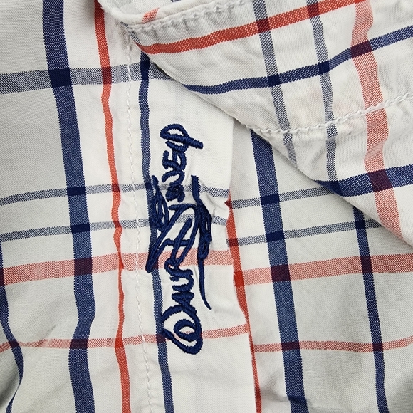 Disney Twenty Eight & Main Street Mens Pearl Snap Long Sleeve Shirt XL Plaid - Picture 10 of 11